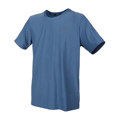 FIRESTAR 男彈性圓領短袖T恤-反光 慢跑 路跑 涼感 運動 上衣