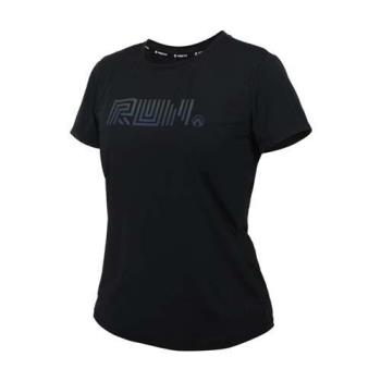 FIRESTAR 女彈性印花短袖T恤-慢跑 路跑 涼感 運動 上衣 炫彩反光