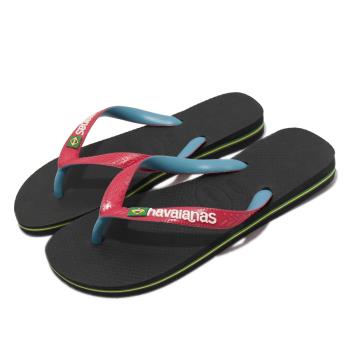 Havaianas 拖鞋 Brasil Mix 男鞋 黑 藍 紅 夾腳拖 人字拖 巴西 小國旗 哈瓦仕 41232069710U [ACS 跨運動]
