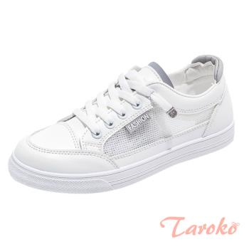 【Taroko】透氣網面輕盈平底休閒鞋(2色可選)