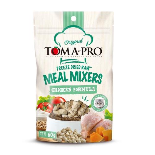 TOMA-PRO優格@鮮肉佐餐凍乾-雞肉(化毛補助)貓用 2.11oz/60g X4包組(TZ4206)(下標數量2+贈神仙磚)