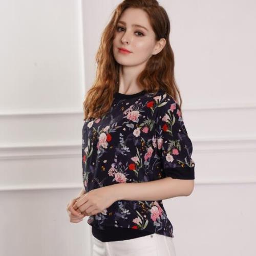 闕蘭絹春夏時裝限定100%真絲雙縐上衣