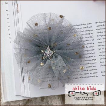 【akiko kids】日本公主網沙多層立體大花造型兒童髮夾