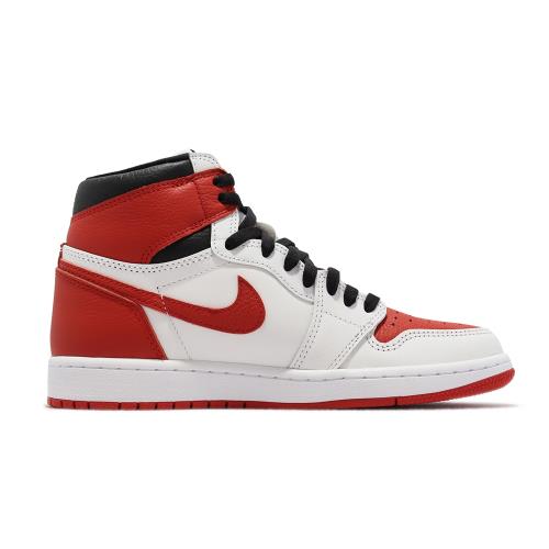 Nike 休閒鞋Air Jordan 1 Retro High OG 白紅黑男鞋AJ1 555088-161