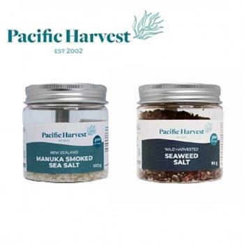 【壽滿趣】Pacific Harvest 紐西蘭天然麥蘆卡煙燻海鹽100g+野生紅藻海鹽90g