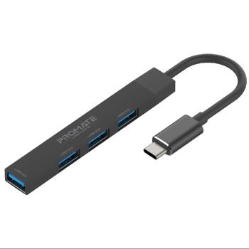 Promate Type C to USB 3.0 (4埠) Hub 高速集線器(LiteHub-4)