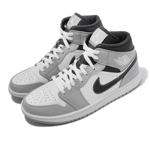 Nike 休閒鞋 Air Jordan 1代 Mid 男鞋 小Dior 迪奧 Smoke Grey 煙灰 554724-078 [ACS 跨運動]