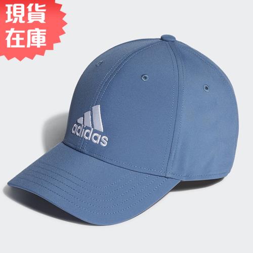 【現貨】ADIDAS 帽子 老帽 休閒 訓練 抗紫外線 可調式 三線 藍【運動世界】HD7240