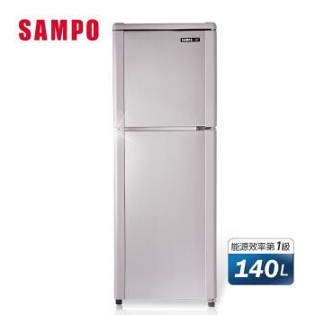 SAMPO 聲寶 140公升一級能效經典品味系列定頻雙門冰箱 SR-C14Q(R6)