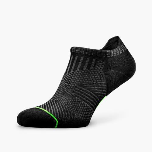 [ROCKAY] Accelerate 競速超短筒機能襪 - Black/Lime