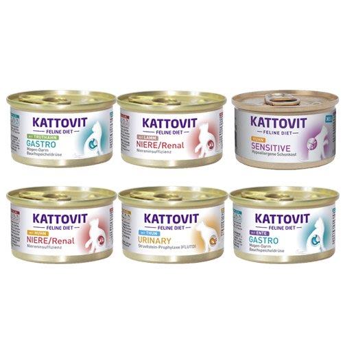 (下單數量2+贈寵物零食*1)德國KATTOVIT康特維-德國貓咪處方罐系列85gX24入