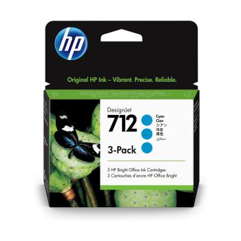 HP 712 (3ED77A) 29ml*3入裝 藍色 原廠墨水匣 適用 DSJ T230/T250/T650 系列
