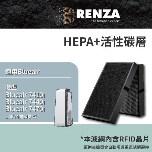 適用 Blueair 7410i 7440i 7470i Health Protect 空氣清淨機 替代 7400 HEPA濾網+活性碳濾網 濾芯