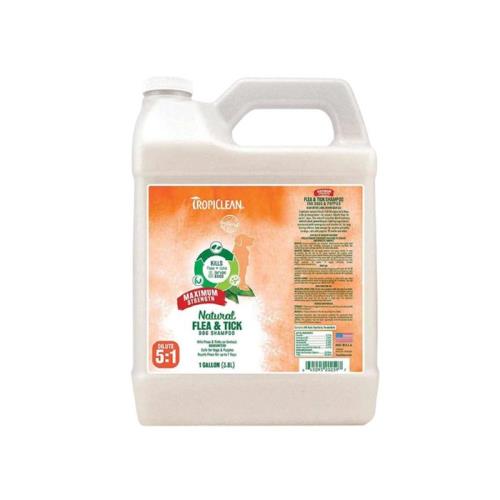 TROPICLEAN蚤蜱逃(蚤必逃)-驅蚤洗毛精(長效型)1加侖 12周以上犬貓適用