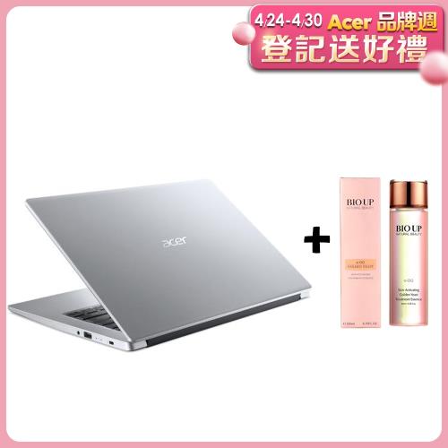 Acer Aspire3 14吋 輕薄筆電  N5100/4G/256G SSD/A314-35-C6QZ 銀〔贈煥顏青春露〕