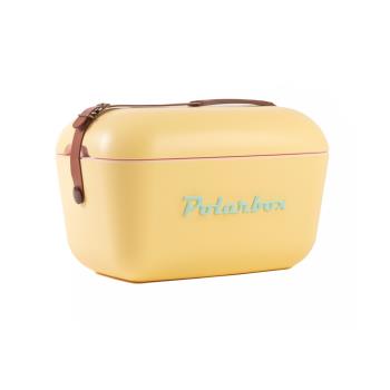西班牙 Polarbox 20L復古經典露營野餐保冰盒-馬德里起司黃 │保冰桶│保冷箱│長效保冰桶│露營冰桶│露營用品│野餐盒│保冰盒