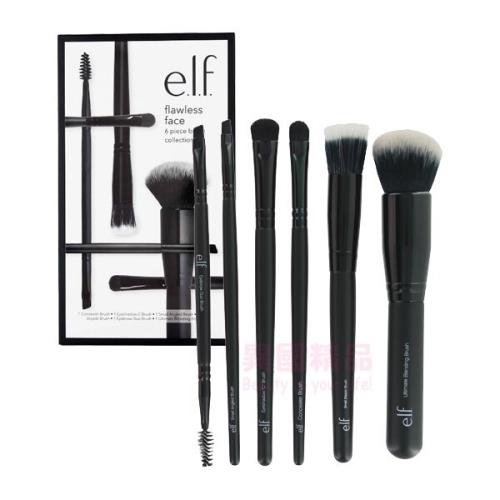 美國 e.l.f 完美無瑕 臉部6件刷具組 Flawless Face 6 Piece Brush Collection【特惠】§異國精品§