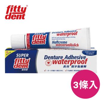 【3條入】Fittydent飛特登 長效假牙黏著劑40g/條