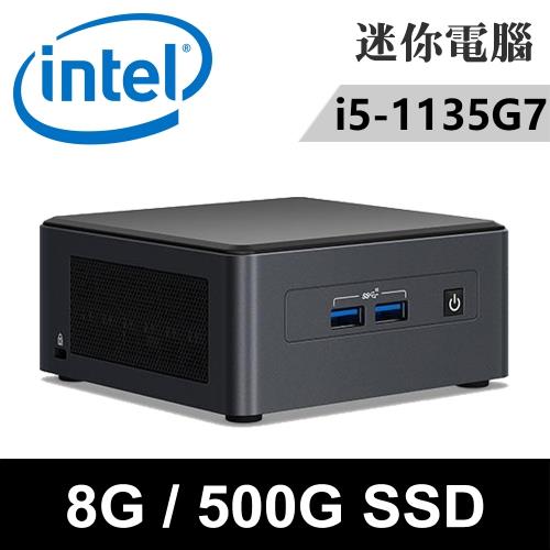 Intel NUC 迷你準系統 BNUC11TNHI50Z00-SP1(i5-1135G7/8G/500G SSD)特仕版