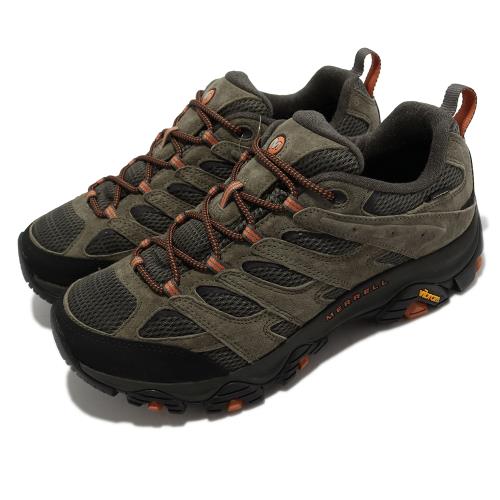 Merrell 登山鞋 Moab 3 GTX Wide 男鞋 寬楦 綠 黑 防水 支撐 戶外 vibram ML035801W [ACS 跨運動]