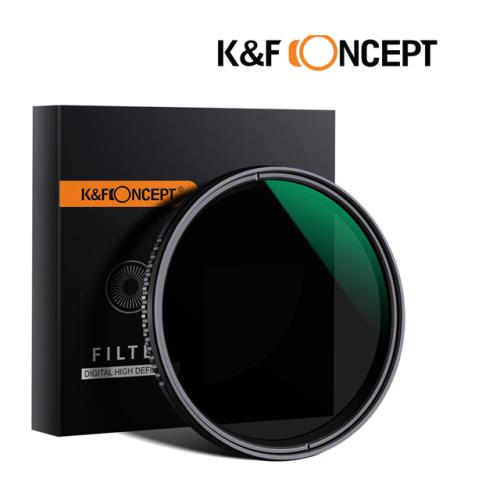 【K&F Concept】新型可調式減光鏡 62mm 超薄 防水 抗污 ND8-ND2000(KF01.1357)