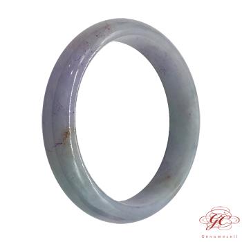 【肌容雪】天然緬甸A貨粉春烏雞翡翠特色手鐲 編號186 (鐲寬58.8mm #19號)