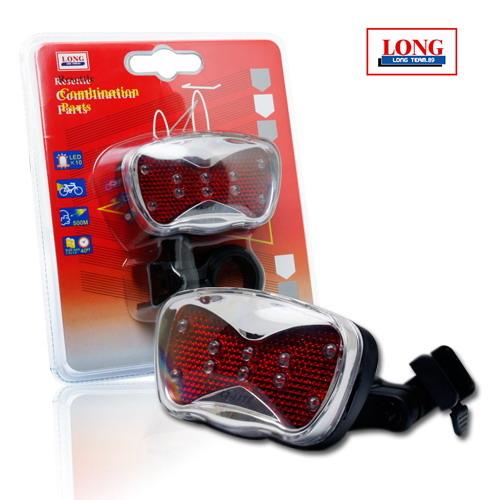 【龍陣原廠】10LED後尾燈 97176(自行車後尾燈 腳踏車後尾燈 腳踏車燈 車燈 自行車燈)