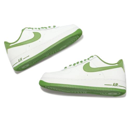 Nike 休閒鞋Air Force 1 07 男鞋白草綠AF1 皮革經典DH7561-105 [ACS 跨