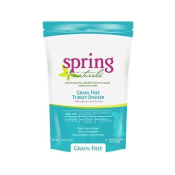 (下單數量2+贈寵物零食X1)美國Spring Natural曙光天然無穀火雞肉餐犬糧 4LB(1.8kg)X2入組