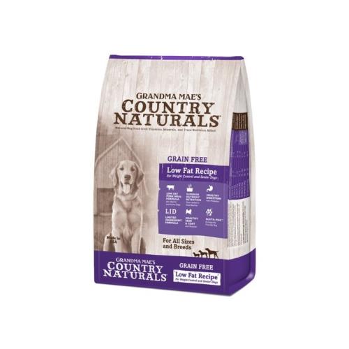 美國GRANDMA MAES梅亞奶奶鄉村天然寵糧-高齡犬/體重控制L.I.D.低敏無穀低脂4LBS/1.81KGX2包組