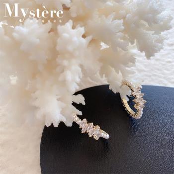 【my stere 我的時尚秘境】S925銀鍍金~韓國氣質珍珠圈圈耳環