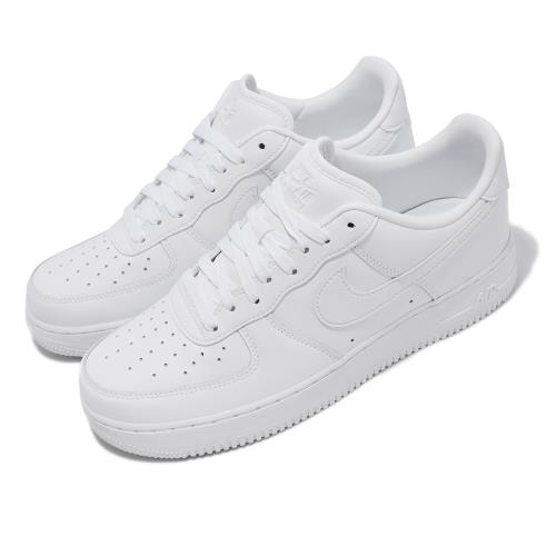 Nike 休閒鞋 Air Force 1 07 Fresh 男女鞋 白 全白 白For AF1 皮革 經典 DM0211-100 [ACS 跨運動]