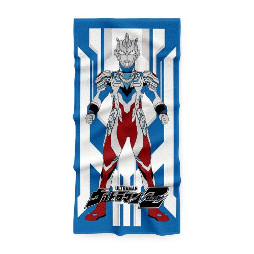 【超人力霸王 Ultraman】100%純棉浴巾 傑特 61x112cm(正版授權 無毒染料 快乾面料)