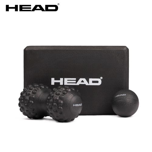 HEAD海德 筋膜按摩組 含花生球筋膜球瑜珈磚 30D環保EVA