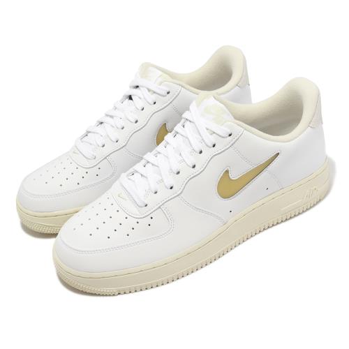 Nike 休閒鞋Air Force 1 07 LX 男鞋女鞋白AF1 仿舊奶油底爆裂紋復古 