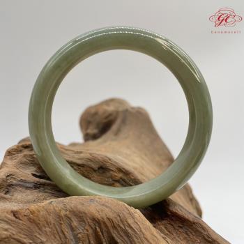【肌容雪】天然緬甸A貨湖水綠撒金翡翠手鐲 編號101(鐲寬57.8mm#18.5號)
