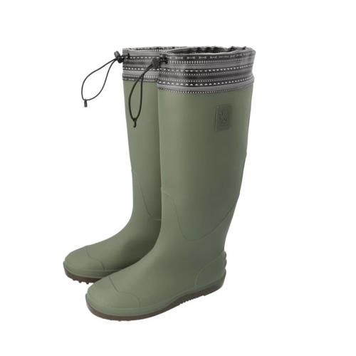 日本 Green Camel GC5630 軍綠色 森林靴 折疊式長筒雨鞋 附收納袋(男女適用)