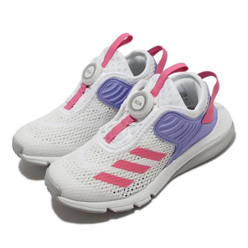 Adidas 慢跑鞋 ActiveFlex BOA K 童鞋 中童 白 粉 紫 愛迪達 運動鞋 GZ3361 [ACS 跨運動]