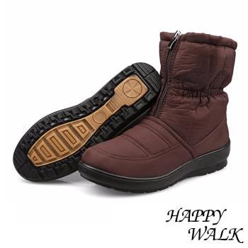 【happy walk】雪靴 輕量雪靴/輕量雙層防水防滑加厚保暖雪靴 棕
