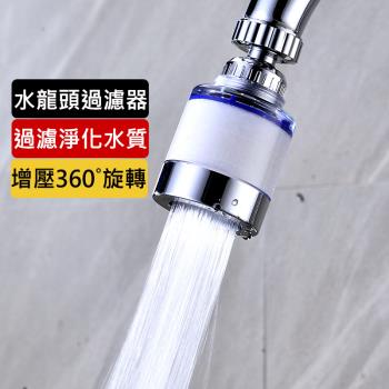 水龍頭過濾器 增壓省水濾水器 廚房自來水淨水器 防濺 360度萬向噴頭