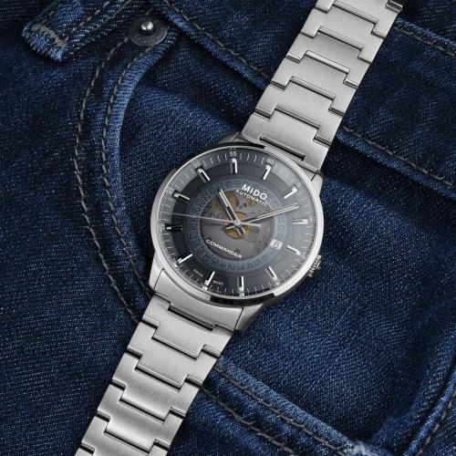 MIDO美度 香榭系列 鏤空漸變機械腕錶 M0214071141101/40mm