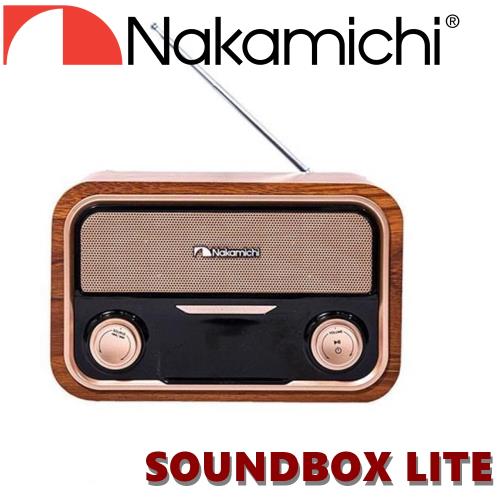 NAKAMICHI 日本中道  Soundbox lite 優雅復古木紋收音機 多種撥放模式 藍芽喇叭 公司貨保固一年