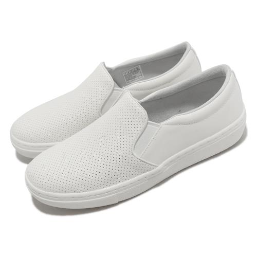 Skechers 休閒鞋 Goldie 白 女鞋 小白鞋 套入式 魷魚遊戲 記憶鞋墊 懶人鞋 皮革 73762WHT [ACS 跨運動]