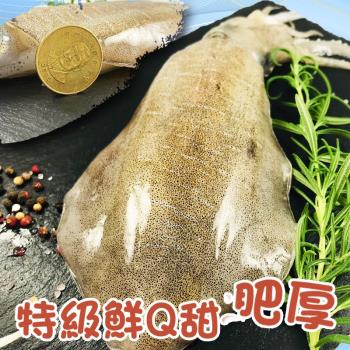 【歐嘉嚴選】4A特級 菲律賓船釣活凍軟絲3尾組-200-300G/尾