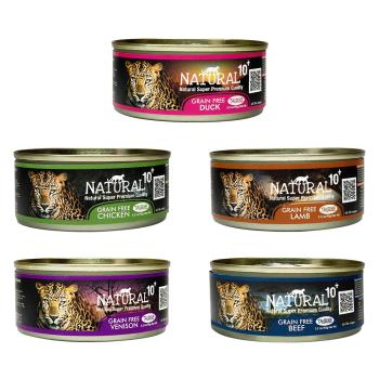 NATURAL10+原野-無穀機能主食貓罐90g(48罐)