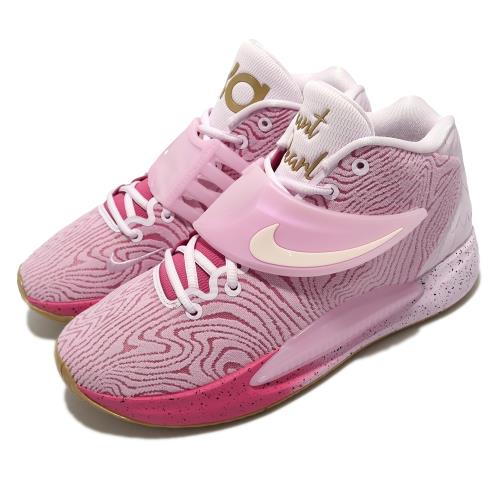 Nike 籃球鞋 KD14 Seasonal EP 粉紅 金 男鞋 乳癌 珍珠阿姨 14代 Durant DC9380-600 [ACS 跨運動]