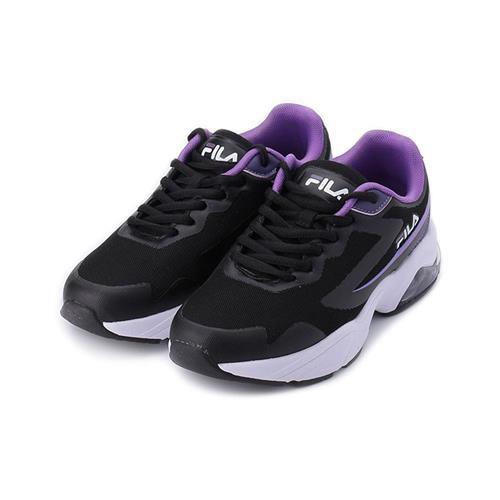 FILA 氣墊跑鞋 黑紫 5-J330W-099 女鞋 鞋全家福