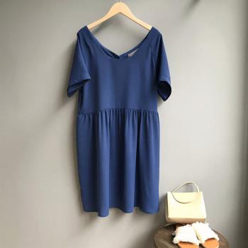 【nata】現貨-甜美娃娃款兩穿洋裝（藍）
