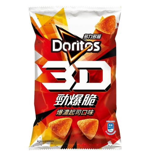 多力多滋3D勁爆脆爆濃起司口味玉米脆85G/包