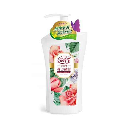 【花香5】彈力嫩白(有機玫瑰)沐浴乳 1000ml  